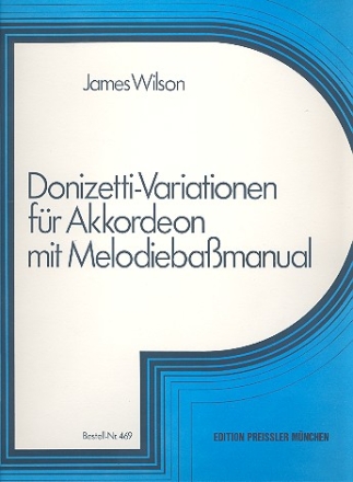 Donizetti-Variationen fr Akkordeon mit Melodiebamanual