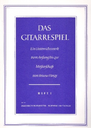 Das Gitarrespiel Band 1 Spielbeginn und Studien