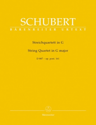 Streichquartett G-Dur D887 op.post.161  Stimmen