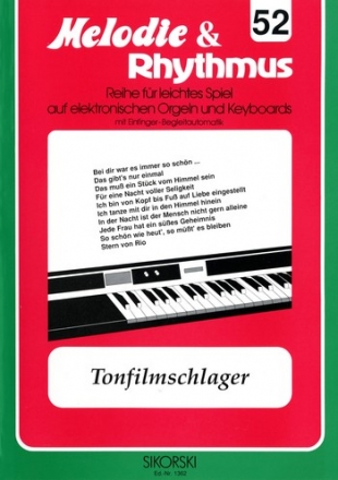 Tonfilmschlager: fr E-Orgel / Keyboard