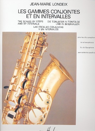 Les gammes conjointes et en intervalles pour oius els saxophones