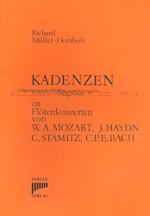 Kadenzen  zu Fltenkonzerten von Mozart, Hadyn, Stamitz und C.P.E. Bach