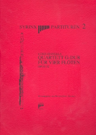 Quartett op.52 fr 4 Flten Studienpartitur