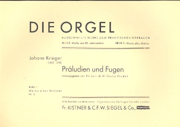 Prludien und Fugen  fr Orgel