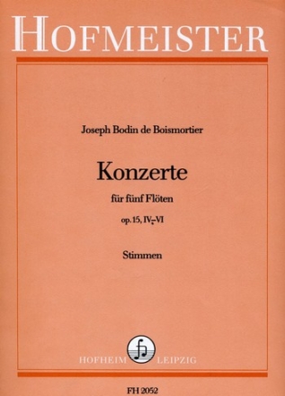 Konzerte op.15 Band 2 (Nr.4-6) fr 5 Flten Stimmen