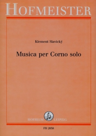 Musica per corno solo fr Horn in F