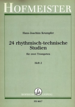 24 rhythmisch-technische Studien Band 2 fr 2 Trompeten