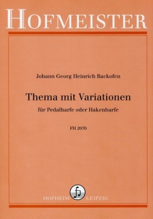 Thema mit Variationen  fr Pedalharfe oder Hakenharfe