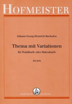 Thema mit Variationen  fr Pedalharfe oder Hakenharfe