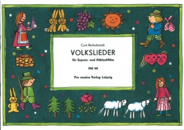 Volkslieder fr 2 Blockflten (SA) Spielpartitur