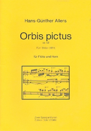 Orbis pictus op.58 5 Bilder fr lte und Horn in F Spielpartitur