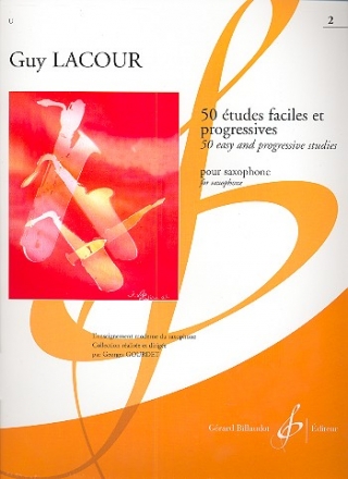 50 tudes faciles et progressives vol.2 pour saxophone