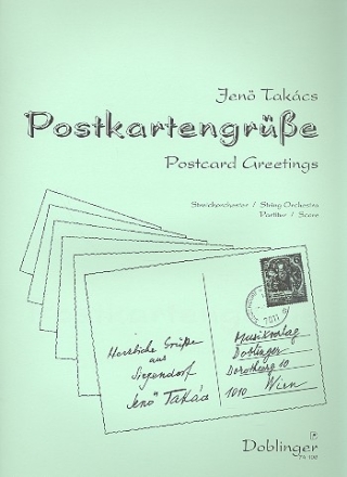 Postkartengre fr Streichorchester Partitur