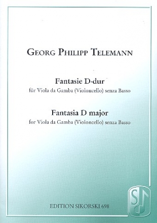 Fantasie D-Dur fr Viola da gamba (Violoncello) und Klavier