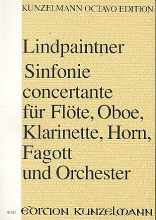 Sinfonie concertante fr Flte, Oboe, Klarinette, Horn, Fagott und Orchester Partitur