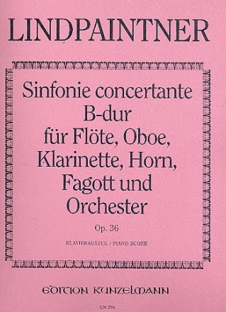 Sinfonia concertante fr Flte, Oboe, Klarinette, Horn, Fagott und Orchester fr Flte, Oboe, Klarinette, Horn, Fagott und Klavier