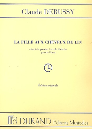 La fille aux cheveux de lin pour piano, extrait du premier livre de prludes