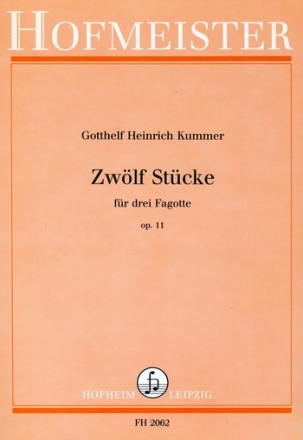 12 Stcke op.11 fr 3 Fagotte