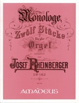 Monologe op.162 12 Stcke fr Orgel