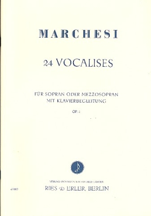 24 Vocalises op.2 fr Sopran (Mezzosopran) und Klavier Klavier