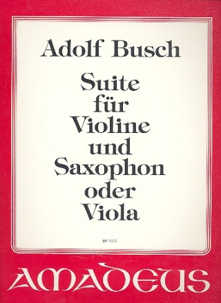 Suite für Violine und Saxophon (Klarinette ) oder Viola