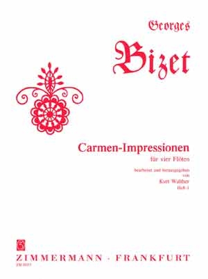 Carmen-Impressionen Band 1 fr 4 Flten Partitur und Stimmen