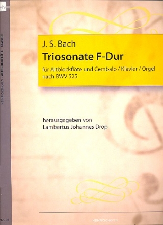 Triosonate  F-Dur BWV525 fr Altblockflte und Bc