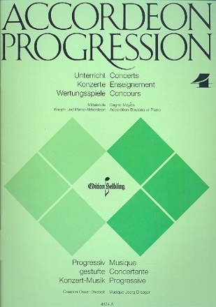 Accordeon Progression Band 4 fr Akkordeon (Mittelstufe)