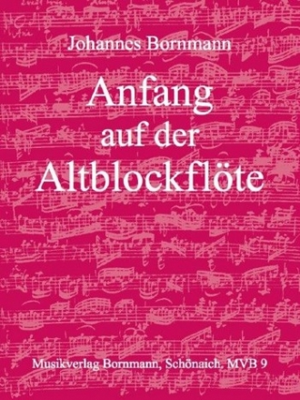 Anfang auf der Altblockflte  