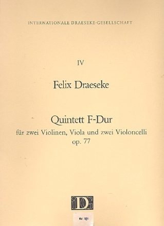 Quintett F-Dur op.77 für 2 Violinen, Viola, 2 Violoncelli Partitur mit Stimmen