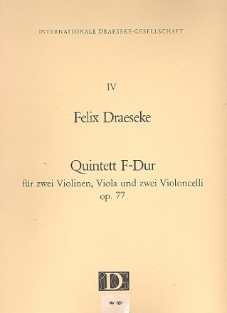 Quintett F-Dur op.77 fr 2 Violinen, Viola, 2 Violoncelli Partitur mit Stimmen