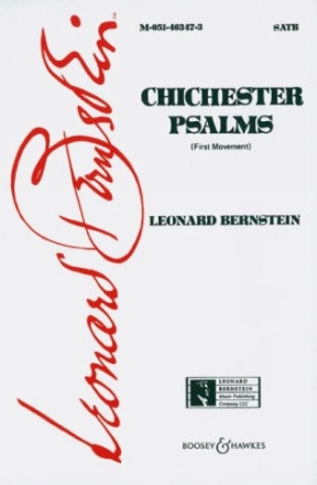 Chichester Psalms - First Movement fr Knabenstimme, gem Chor,Orchester Chorpartitur