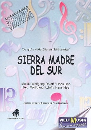 Sierra madre del sur fr Gesang und Klavier Einzelausgabe