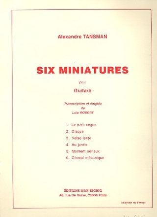 6 miniatures pour guitare