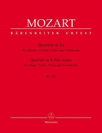 Quartett Es-dur KV493 fr Klavier und Streichtrio Stimmen