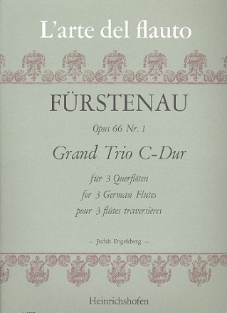 Grand Trio C-Dur op.66,1 fr 3 Querflten Partitur und Stimmen