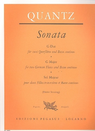 Sonate G-Dur  fr 2 Querflten und Bc