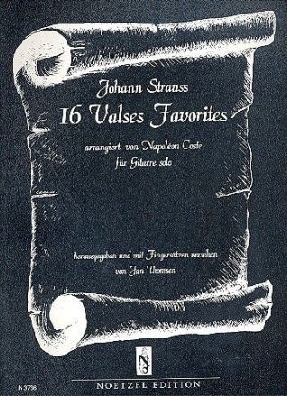 16 valses favorites fr Gitarre