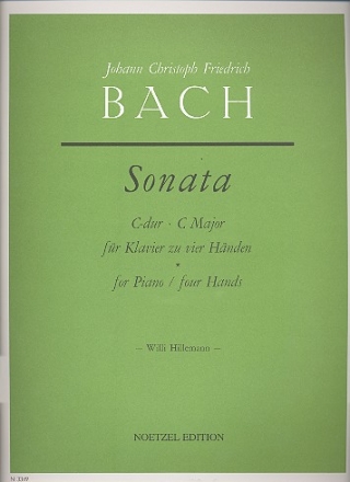 Sonate C-Dur  fr Klavier zu 4 Hnden