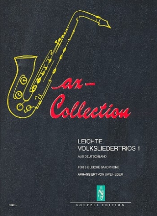 Leichte Volksliedertrios Band 1 aus Deutschland fr 3 Saxophone