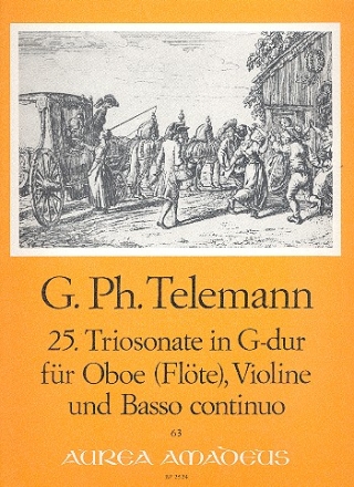 Triosonate G-Dur Nr.25 fr Oboe (Blockflte), Violine und Bc