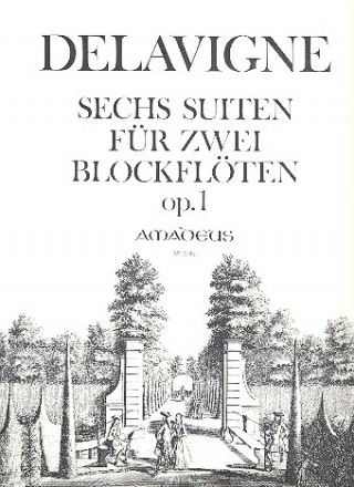 6 Suites de Pices op.1 fr 2 musettes (Altblockflten, Flten oder Oboen)