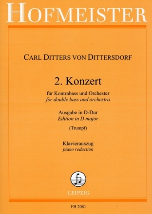 Konzert D-Dur Nr.2 fr Kontrabass und Orchester fr Kontrabass und Klavier