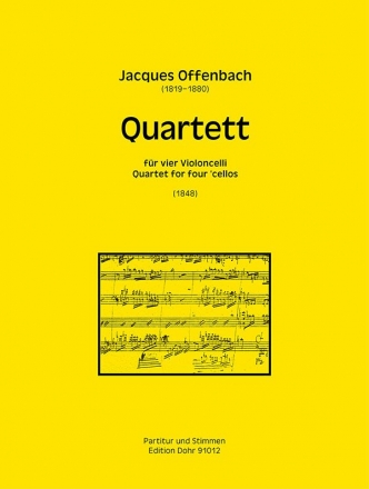 Quartett fr 4 Violoncelli Partitur und Stimmen