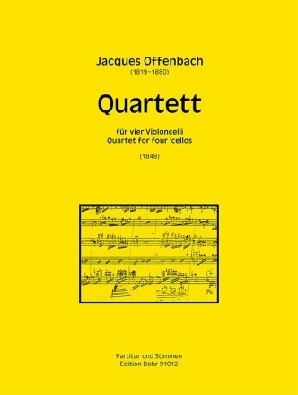 Quartett fr 4 Violoncelli Partitur und Stimmen