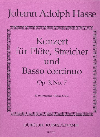 Konzert G-Dur op.3,7 fr Flte und Orchester fr Flte und Klavier