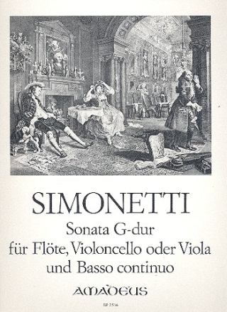 Sonate G-Dur op.5,4 fr Flte, Violoncello obligato (Viola da braccio) und bc