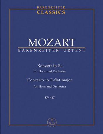 KONZERT ES-DUR KV447 FUER HORN UND ORCHESTER, Studienpartitur GIEGLING, FRANZ, ED.