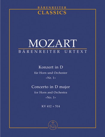 Konzert D-Dur KV412 fr Horn und Orchester Studienpartitur