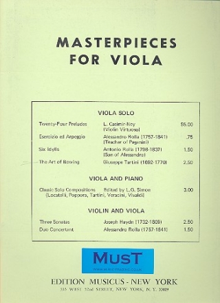 The Art of Bowing 50 variations on a gavotte by Corelli for viola